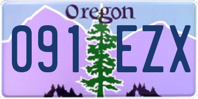 OR license plate 091EZX