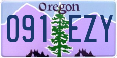 OR license plate 091EZY
