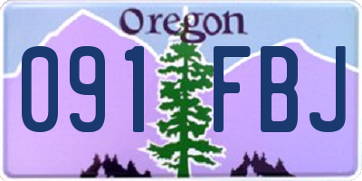 OR license plate 091FBJ