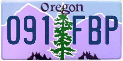 OR license plate 091FBP
