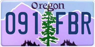 OR license plate 091FBR