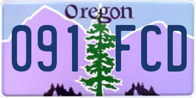 OR license plate 091FCD