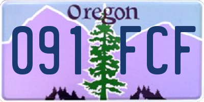 OR license plate 091FCF