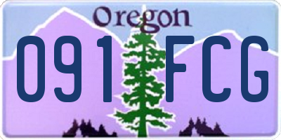 OR license plate 091FCG