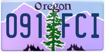 OR license plate 091FCI
