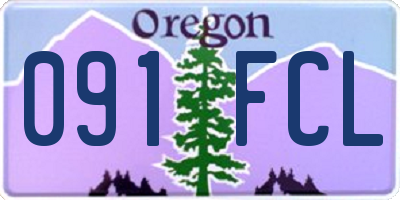 OR license plate 091FCL