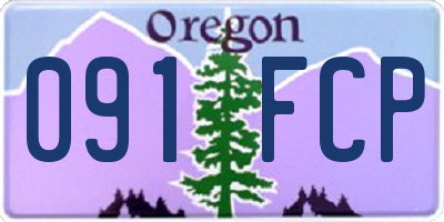 OR license plate 091FCP