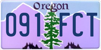 OR license plate 091FCT