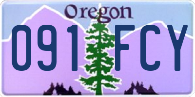 OR license plate 091FCY