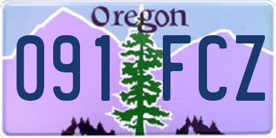 OR license plate 091FCZ