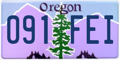 OR license plate 091FEI