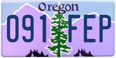 OR license plate 091FEP