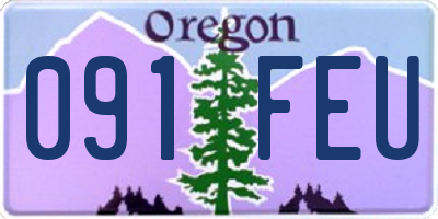 OR license plate 091FEU