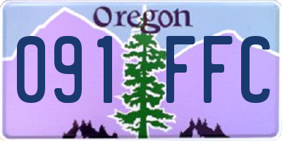 OR license plate 091FFC