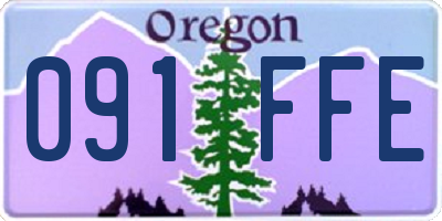 OR license plate 091FFE