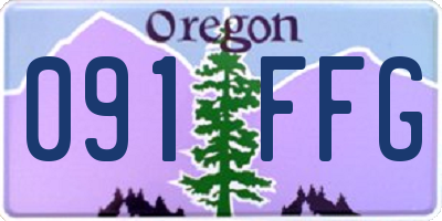 OR license plate 091FFG