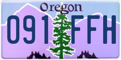 OR license plate 091FFH