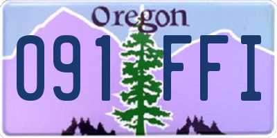 OR license plate 091FFI