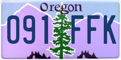 OR license plate 091FFK