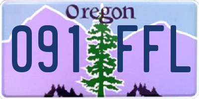 OR license plate 091FFL