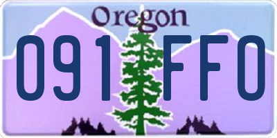 OR license plate 091FFO
