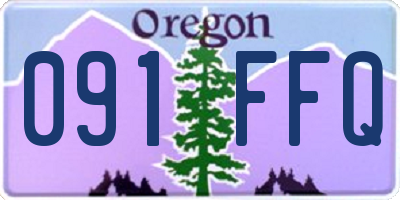 OR license plate 091FFQ