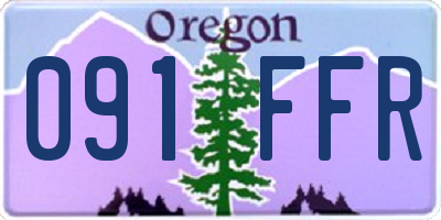OR license plate 091FFR