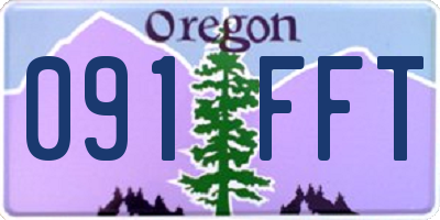 OR license plate 091FFT