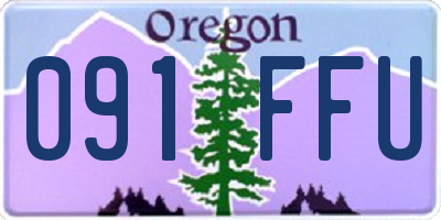 OR license plate 091FFU