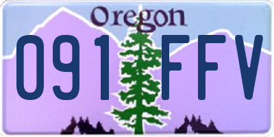 OR license plate 091FFV