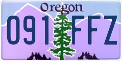 OR license plate 091FFZ