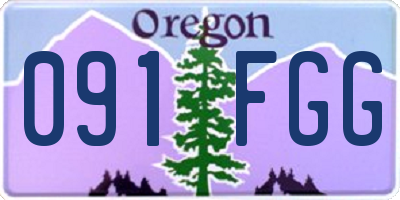 OR license plate 091FGG