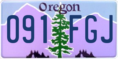 OR license plate 091FGJ