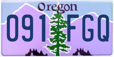 OR license plate 091FGQ