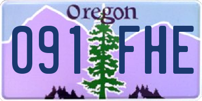 OR license plate 091FHE