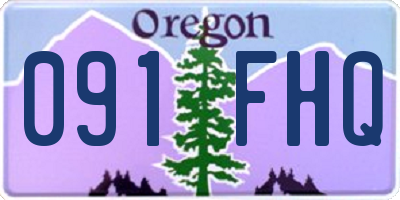 OR license plate 091FHQ