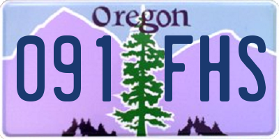 OR license plate 091FHS