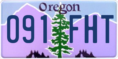 OR license plate 091FHT