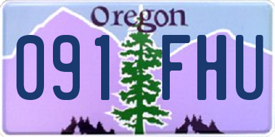 OR license plate 091FHU