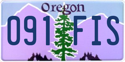 OR license plate 091FIS