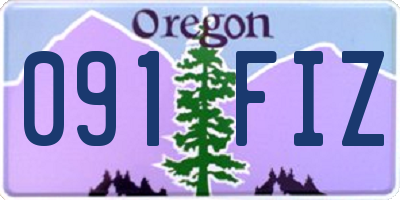 OR license plate 091FIZ
