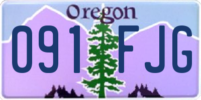 OR license plate 091FJG