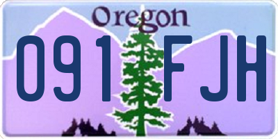 OR license plate 091FJH