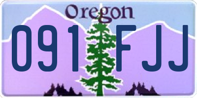 OR license plate 091FJJ