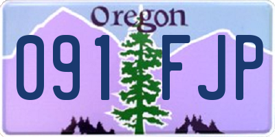OR license plate 091FJP
