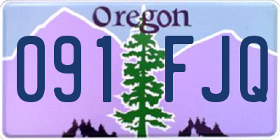 OR license plate 091FJQ