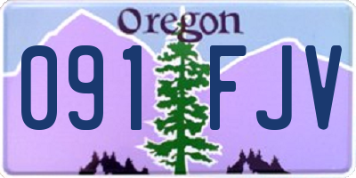 OR license plate 091FJV