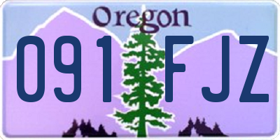 OR license plate 091FJZ