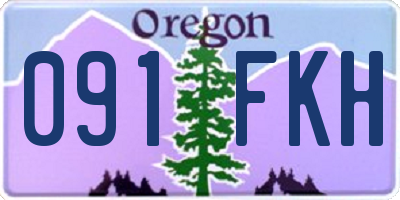 OR license plate 091FKH