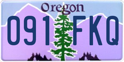OR license plate 091FKQ
